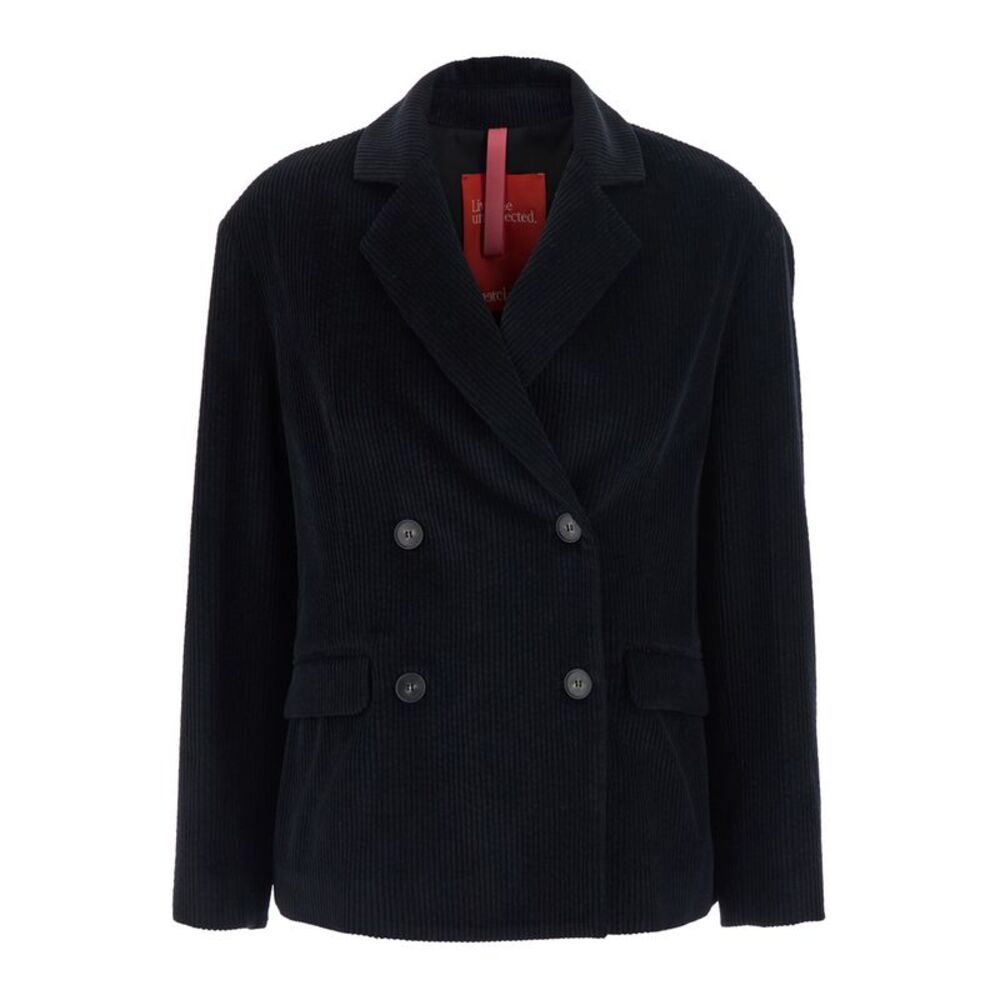 Merci Women Jacket Nera Con Chiusura A Zip E Dettagli In Tech Fabric Per Donna